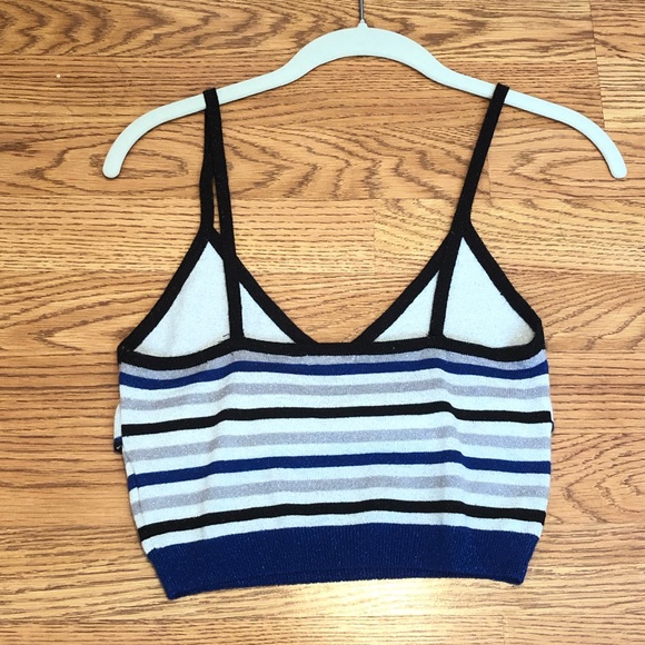 💙Cassie glitter stripe ruffle cami size small - Picture 4 of 5